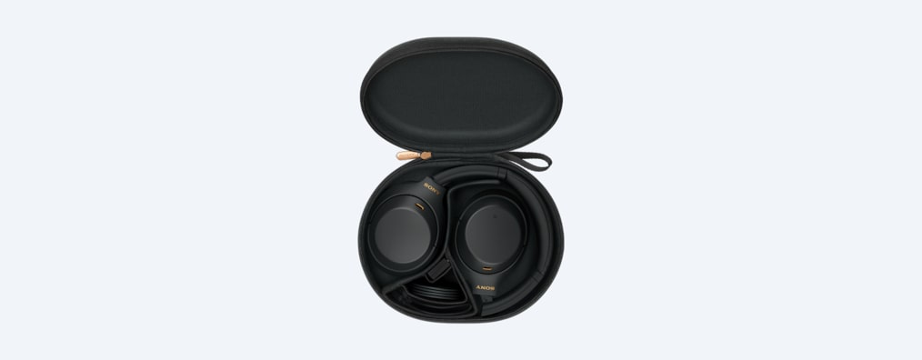 WH-1000XM4 headphones black in carry case