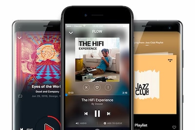 Phone With Music Streaming Service App