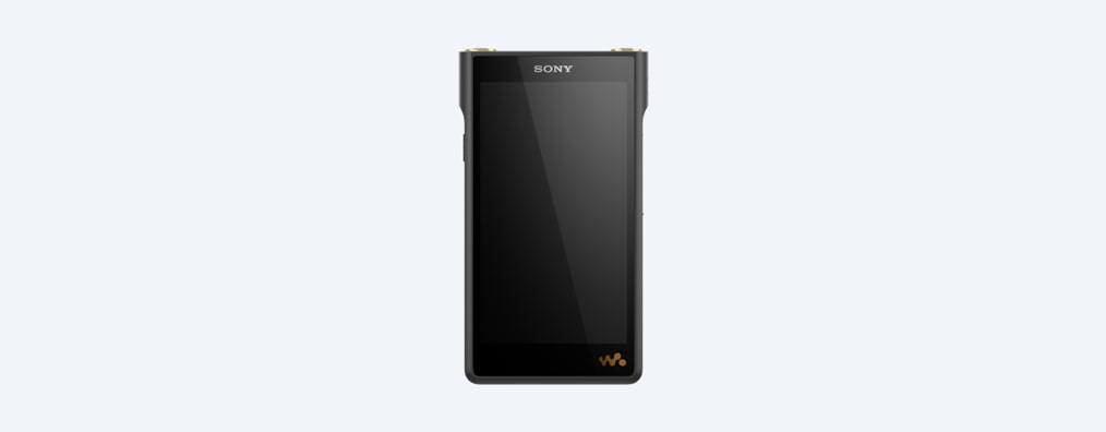 Front view of WM1AM2 Walkman with a blank display