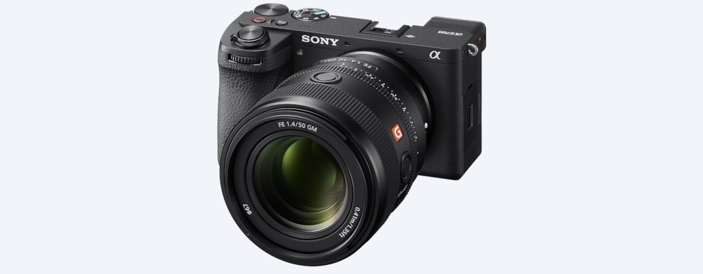 Image of the camera front with SEL50F14GM Lens