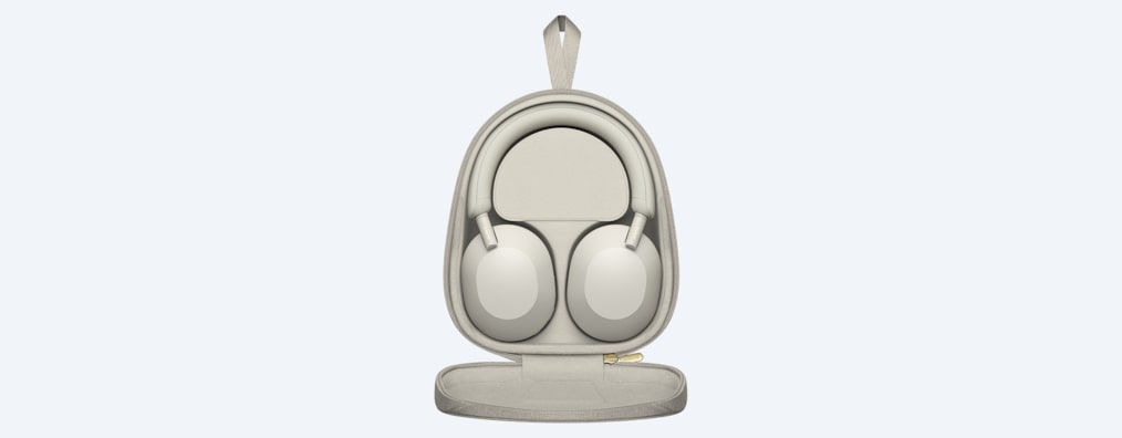 Image of White WH-1000XM5 headphones