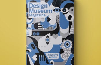 Cover of The Inclusive Design Issue of Design Museum Magazine with a yellow background.