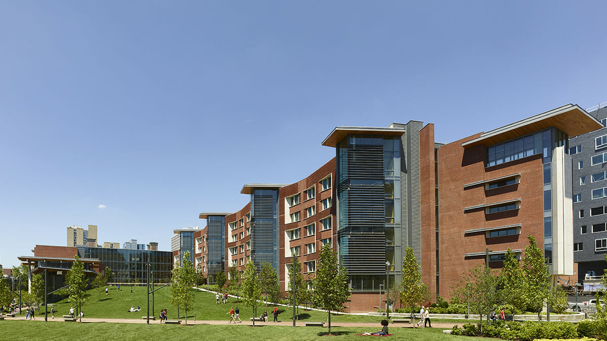 Outdoor view of Lauder College House, University of Pennsylvania.