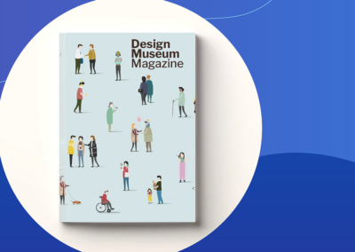 Graphic of potential CoDesign Collaborative Magazing cover for the Inclusive Design Issue illustrating a diverse collection of people with a variety of identities.